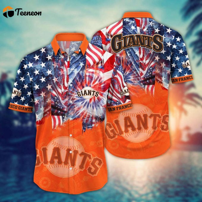 Mlb San Francisco Giants Hawaiian Shirt Flower Game Day Aloha Mlb Style For Fans 1