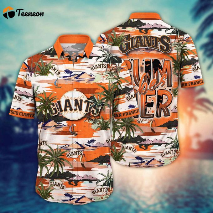 Mlb San Francisco Giants Hawaiian Shirt Flower Grand Slam In Hawaiianan Flair For Fans 1