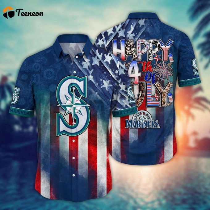 Mlb Seattle Mariners Hawaii Shirt Independence Day Trendy Hawaiian Tops For Cool Fans 1