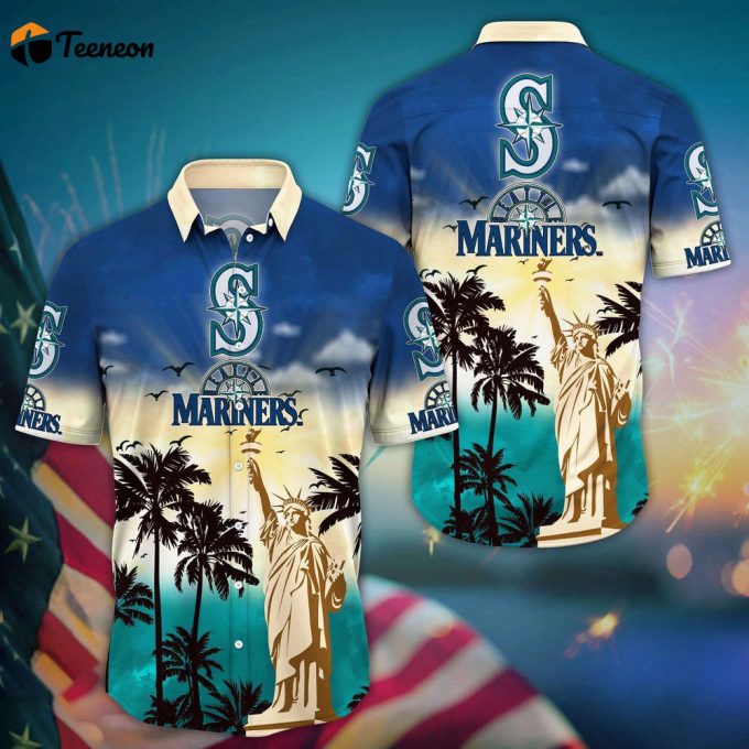 Mlb Seattle Mariners Hawaii Shirt Sunrise To Sunset For Cool Fans 1