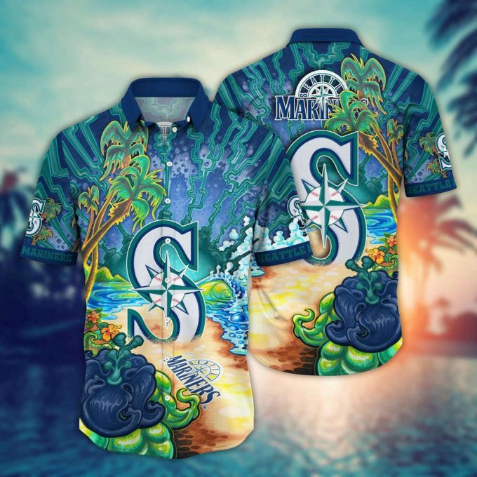 Mlb Seattle Mariners Hawaiian Shirt Diamond Dreamscape For Sports Fans 2