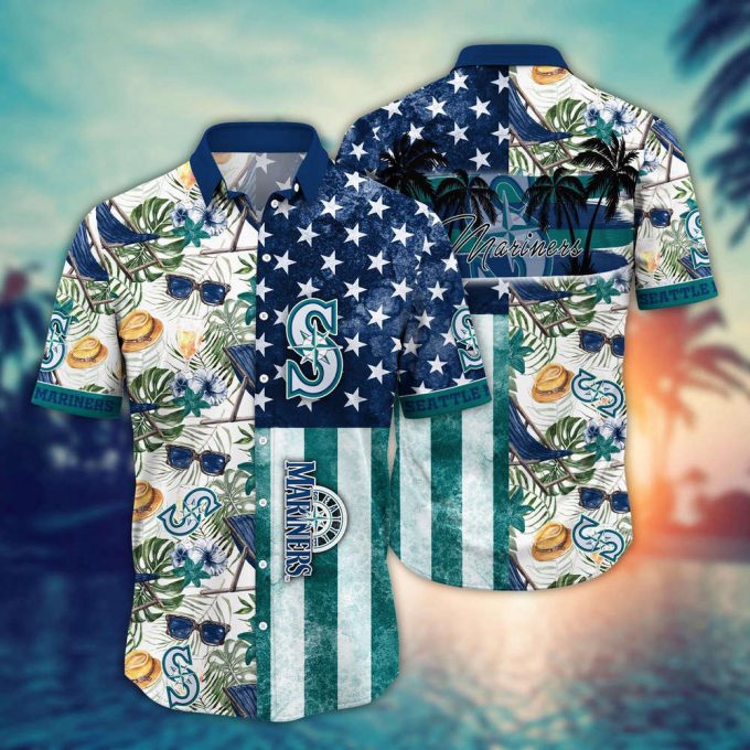 Mlb Seattle Mariners Hawaiian Shirt Flower Home Run Threads For Fans 2