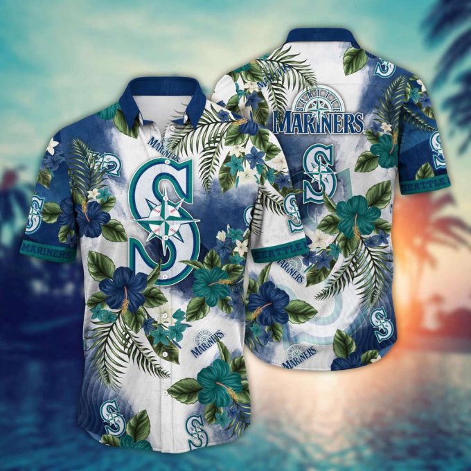 Mlb Seattle Mariners Hawaiian Shirt Pitch Perfect Bloom Gift For Fans 2