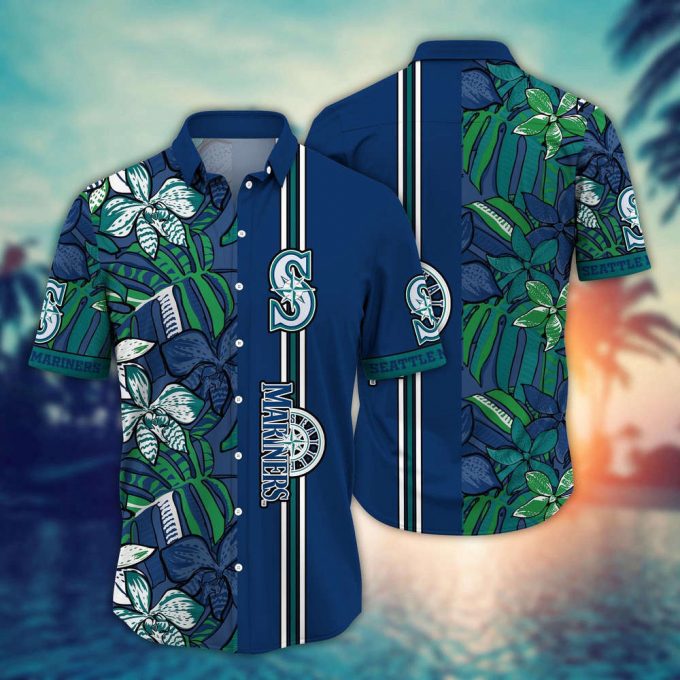 Mlb Seattle Mariners Hawaiian Shirt Summer Swirl Gift For Fans 2