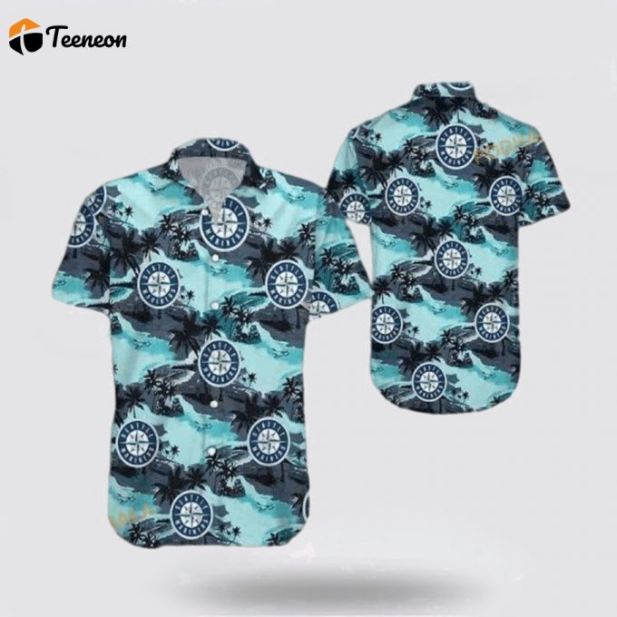 Mlb Seattle Mariners Hawaiian Shirt Turn The Beach Into A Catwalk With Stylish Coastal For Fans 1