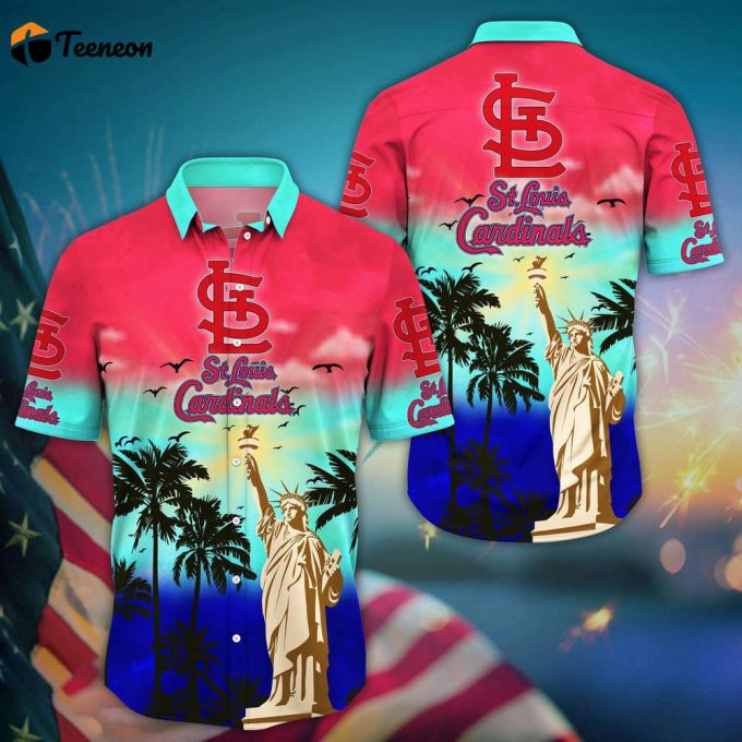 Mlb St Louis Cardinals Hawaii Shirt Sunrise To Sunset For Cool Fans 1