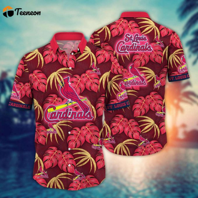 Mlb St. Louis Cardinals Hawaiian Shirt Floral Symphony Gift For Fans 1