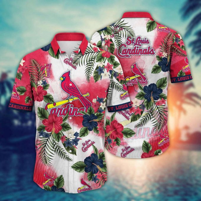 Mlb St. Louis Cardinals Hawaiian Shirt Pitch Perfect Bloom Gift For Fans 2