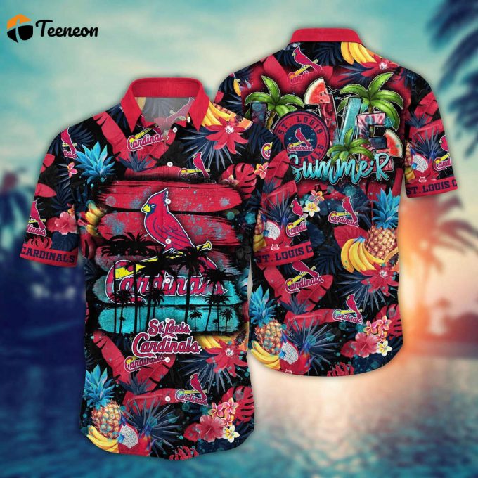 Mlb St. Louis Cardinals Hawaiian Shirt Pitch Perfect Style For Sports Fans 1