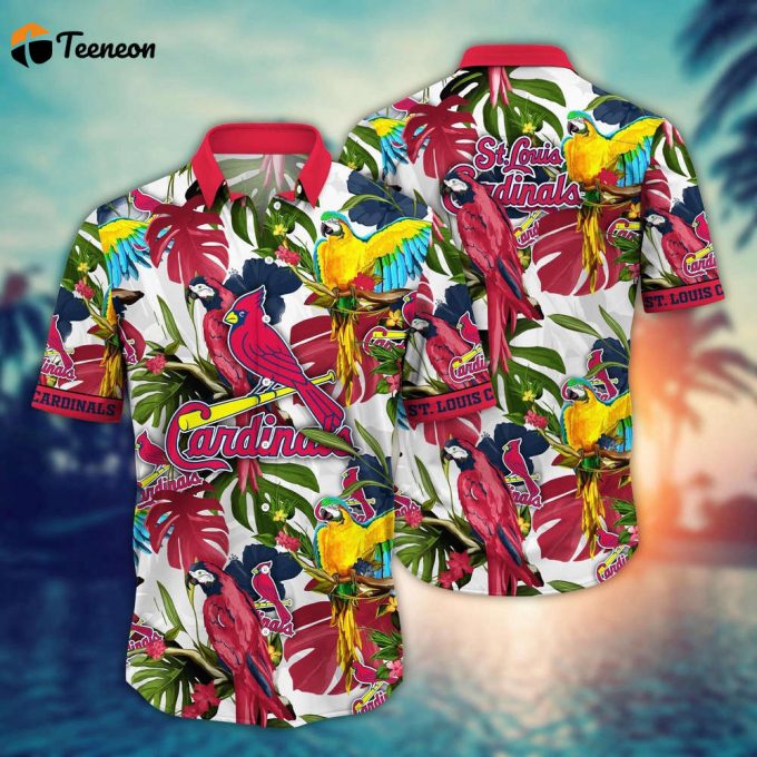 Mlb St. Louis Cardinals Hawaiian Shirt Victory In Bloom Gift For Fans 1