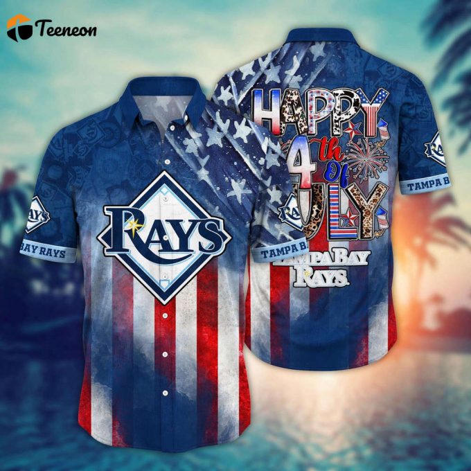 Mlb Tampa Bay Rays Hawaii Shirt Independence Day Trendy Hawaiian Tops For Cool Fans 1