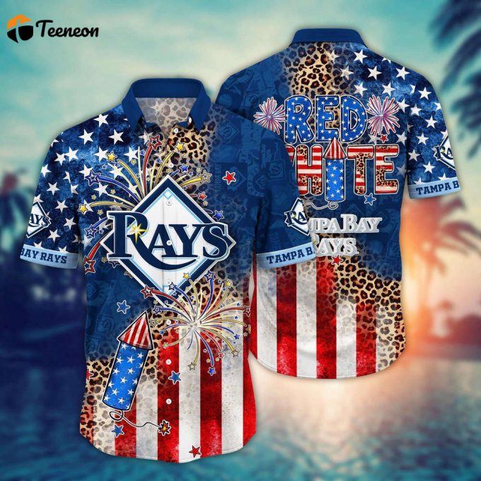 Mlb Tampa Bay Rays Hawaii Shirt Independence Day Vibrant Aloha For Cool Fans 1