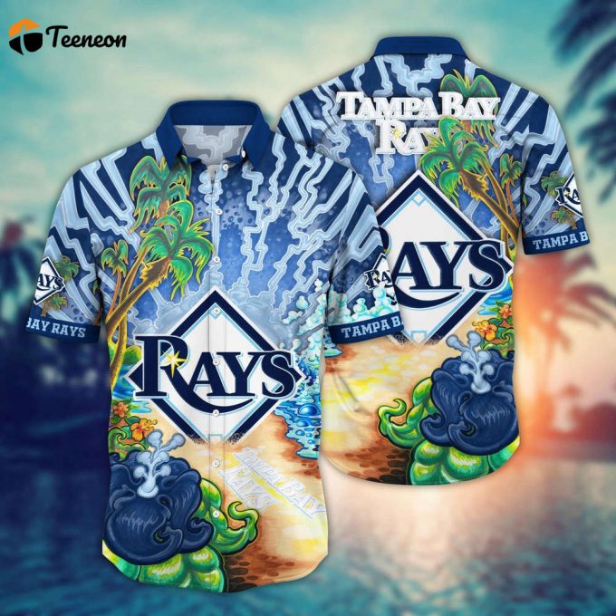 Mlb Tampa Bay Rays Hawaiian Shirt Diamond Dreamscape For Sports Fans 1