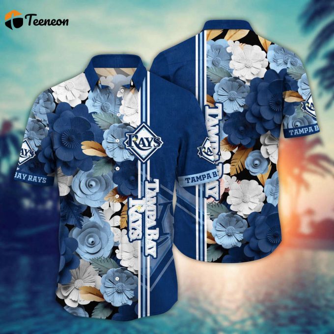 Mlb Tampa Bay Rays Hawaiian Shirt Fashion Frenzy In Floral For Sport Fan 1