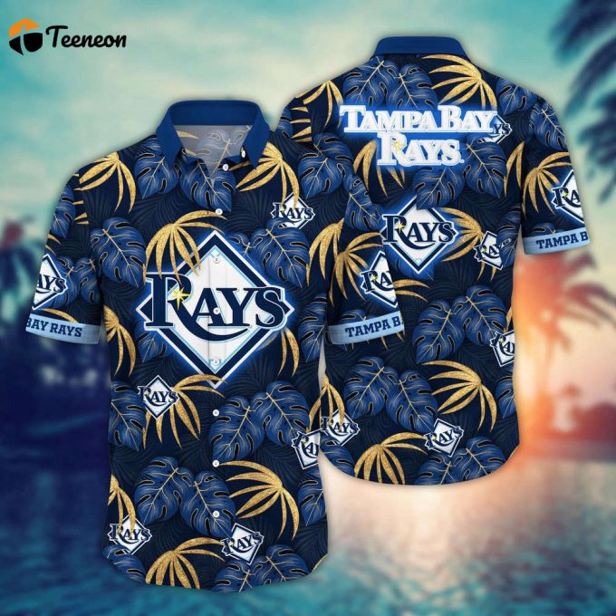 Mlb Tampa Bay Rays Hawaiian Shirt Floral Symphony Gift For Fans 1