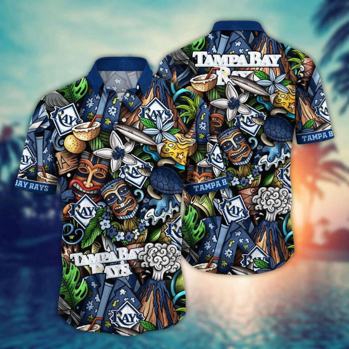 Mlb Tampa Bay Rays Hawaiian Shirt Flower Strike A Style Statement For Fans 2