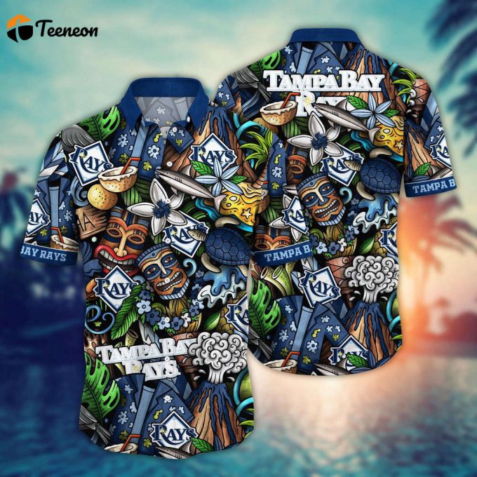 Mlb Tampa Bay Rays Hawaiian Shirt Flower Strike A Style Statement For Fans 1