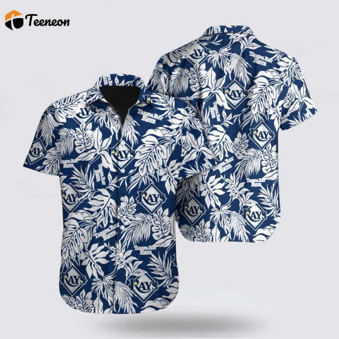 Mlb Tampa Bay Rays Hawaiian Shirt Palm Leaf Pattern For Fan Mlb 1