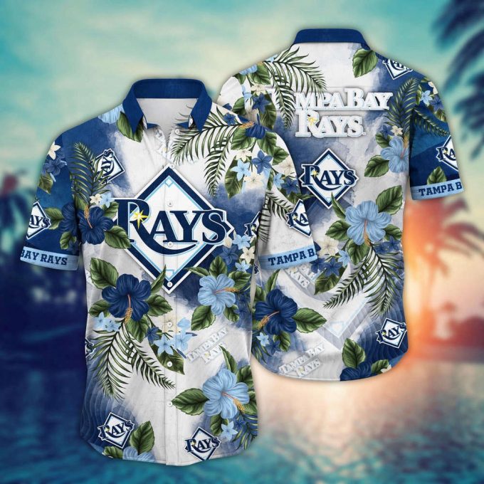 Mlb Tampa Bay Rays Hawaiian Shirt Pitch Perfect Bloom Gift For Fans 2