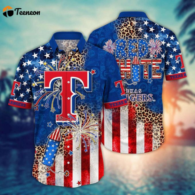 Mlb Texas Rangers Hawaii Shirt Independence Day Vibrant Aloha For Cool Fans 1