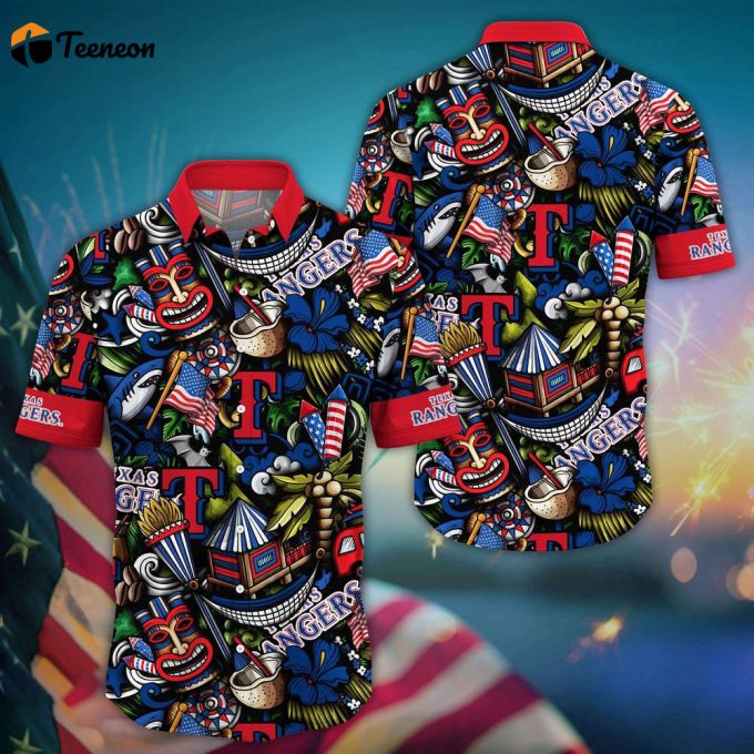 Mlb Texas Rangers Hawaii Shirt Vibrant Aloha For Cool Fans 1