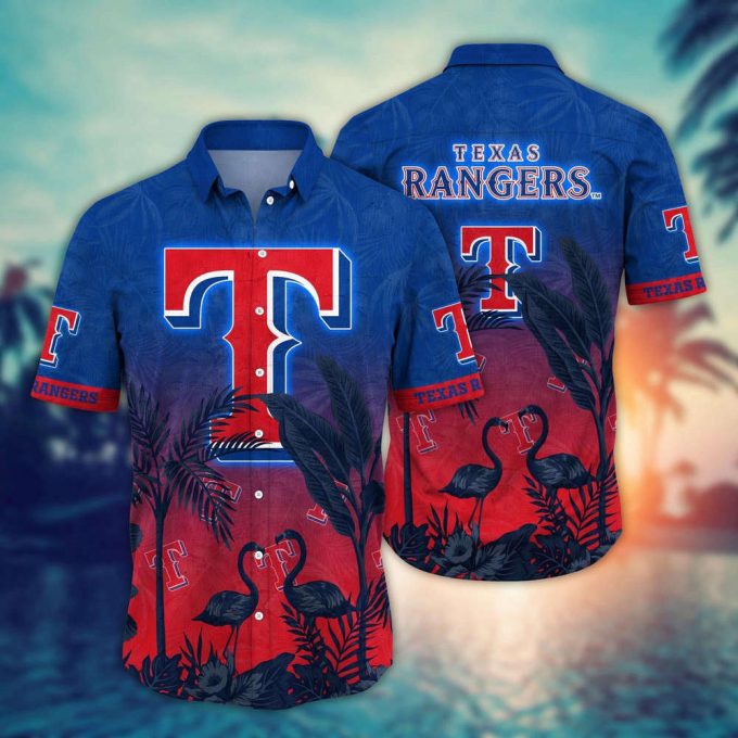 Mlb Texas Rangers Hawaiian Shirt Chase The Sunset Gift For Fans 2