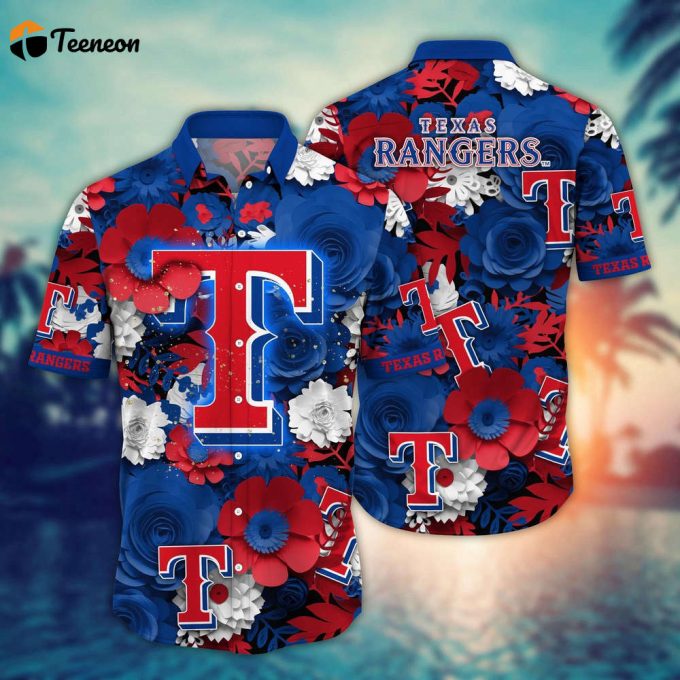 Mlb Texas Rangers Hawaiian Shirt Diamond Dreams For Sport Fan 1