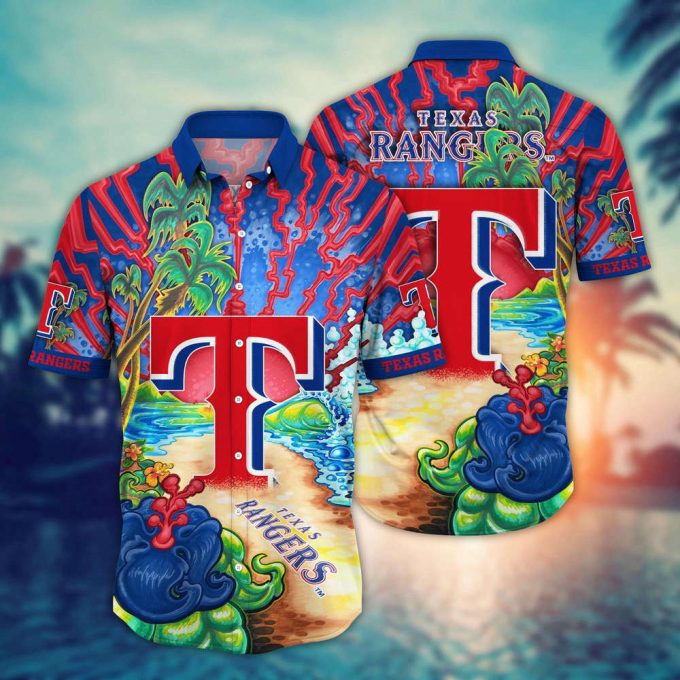 Mlb Texas Rangers Hawaiian Shirt Diamond Dreamscape For Sports Fans 2