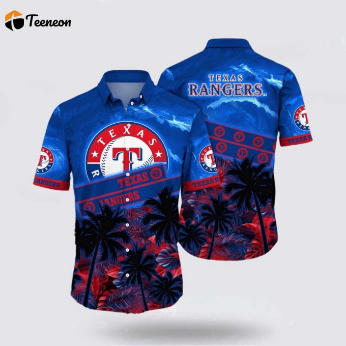 Mlb Texas Rangers Hawaiian Shirt Embrace The Energetic Summer With Fashionable For Fans 1