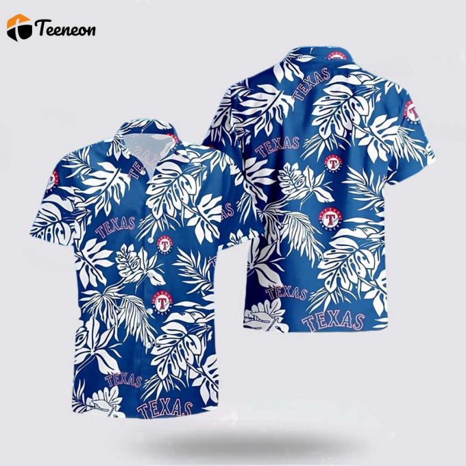 Mlb Texas Rangers Hawaiian Shirt Surfing In Style With The Super Cool For Fans 1