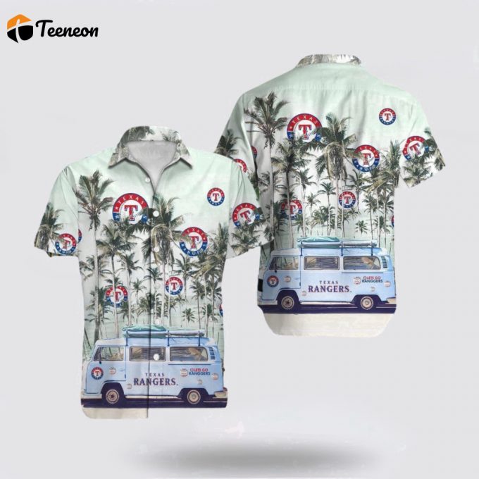 Mlb Texas Rangers Hawaiian Shirt Transform The Beach Into A Catwalk For Fans 1