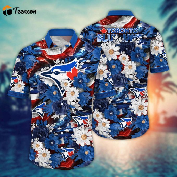 Mlb Toronto Blue Jays Hawaii Shirt Independence Day For Cool Fans 1