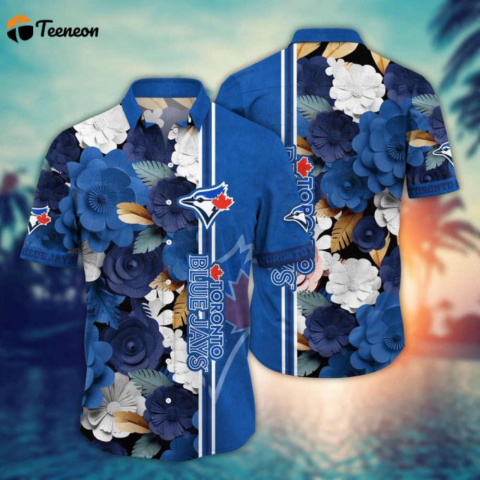 Mlb Toronto Blue Jays Hawaiian Shirt Fashion Frenzy In Floral For Sport Fan 1