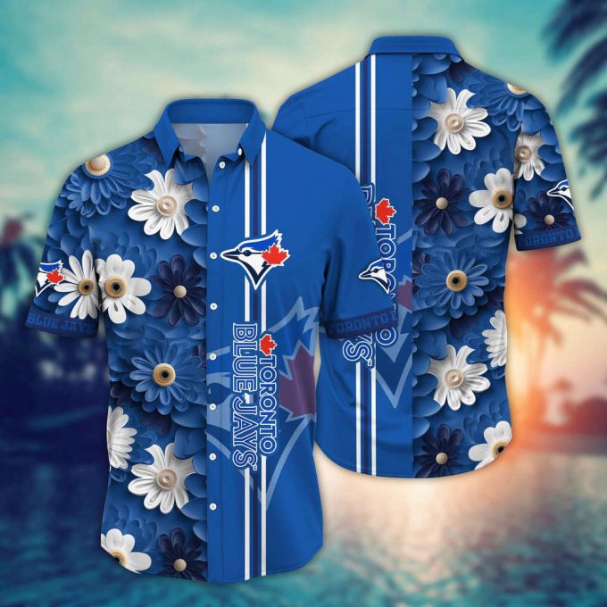 Mlb Toronto Blue Jays Hawaiian Shirt Floral Finesse For Sports Fans 2