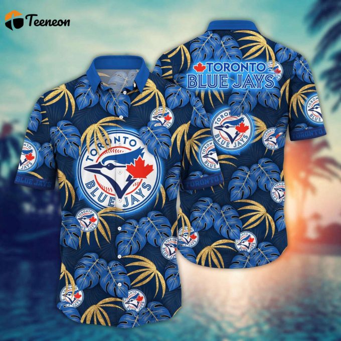 Mlb Toronto Blue Jays Hawaiian Shirt Floral Symphony Gift For Fans 1