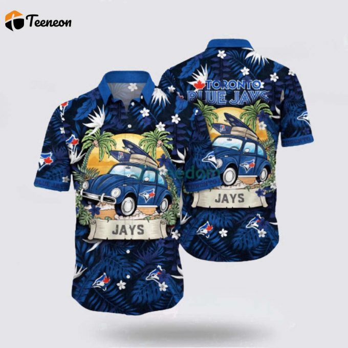 Mlb Toronto Blue Jays Hawaiian Shirt Immerse Yourself In The Sea Breeze With Exotic Outfits For Fans 1