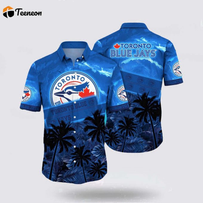 Mlb Toronto Blue Jays Hawaiian Shirt Immerse Yourself In Tropical Style For Fans 1