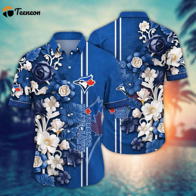 Mlb Toronto Blue Jays Hawaiian Shirt Mlb Luau League Looks For Sport Fan 1