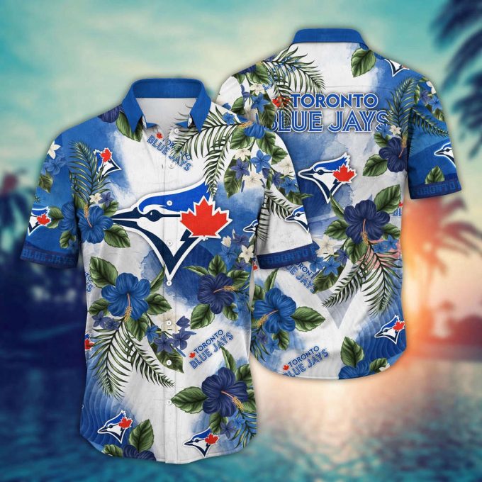 Mlb Toronto Blue Jays Hawaiian Shirt Pitch Perfect Bloom Gift For Fans 2