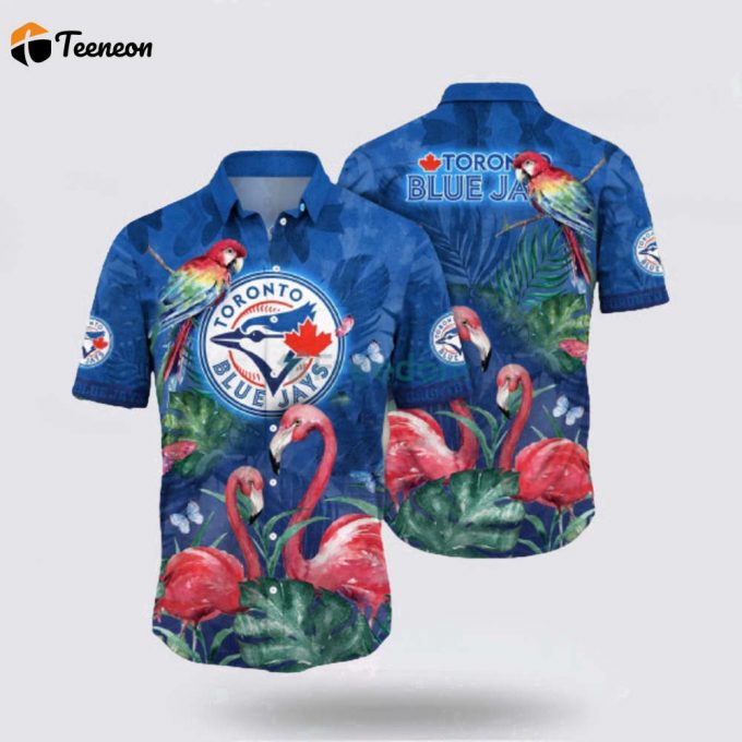 Mlb Toronto Blue Jays Hawaiian Shirt Welcome Summer Full Of Energy With Tropical Fashion Outfits For Fans 1