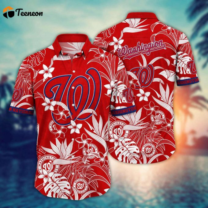 Mlb Washington Nationals Hawaiian Shirt Breeze Through Summer Gift For Fans 1