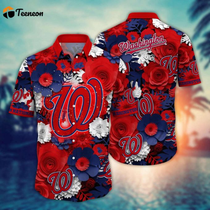 Mlb Washington Nationals Hawaiian Shirt Diamond Dreams For Sport Fan 1