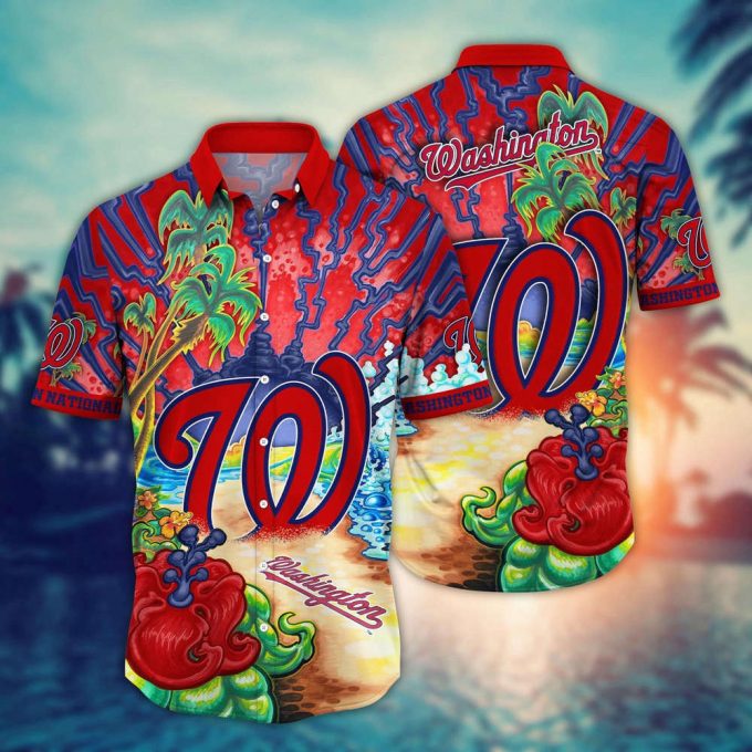 Mlb Washington Nationals Hawaiian Shirt Diamond Dreamscape For Sports Fans 2