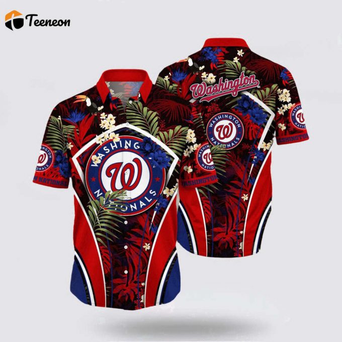 Mlb Washington Nationals Hawaiian Shirt Explore Ocean Vibes With Unique Tropical Fashion For Fans 1