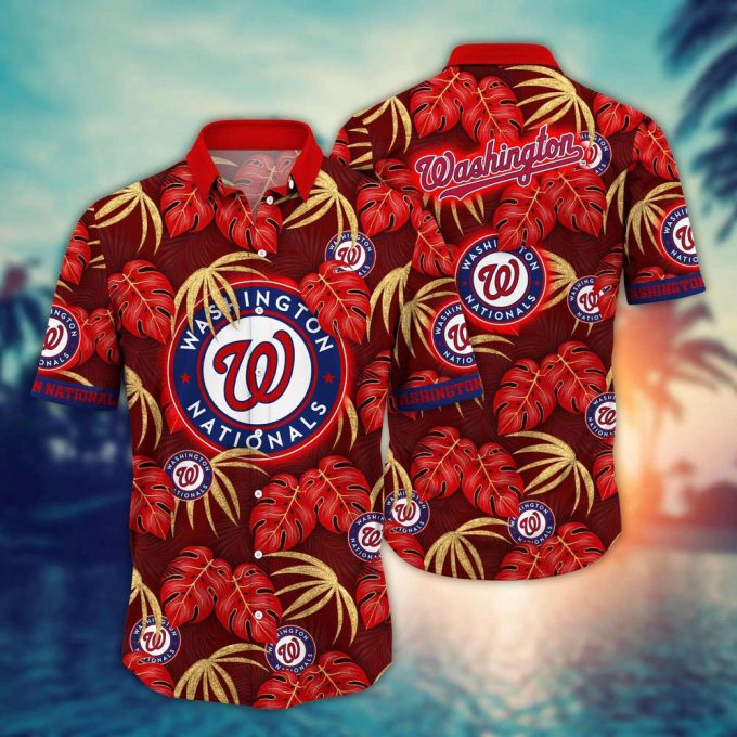 Mlb Washington Nationals Hawaiian Shirt Floral Symphony Gift For Fans 2