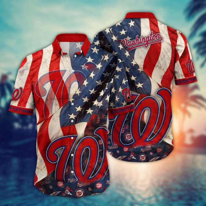 Mlb Washington Nationals Hawaiian Shirt Flower Swing Into Hawaiianan Chic For Fans 2