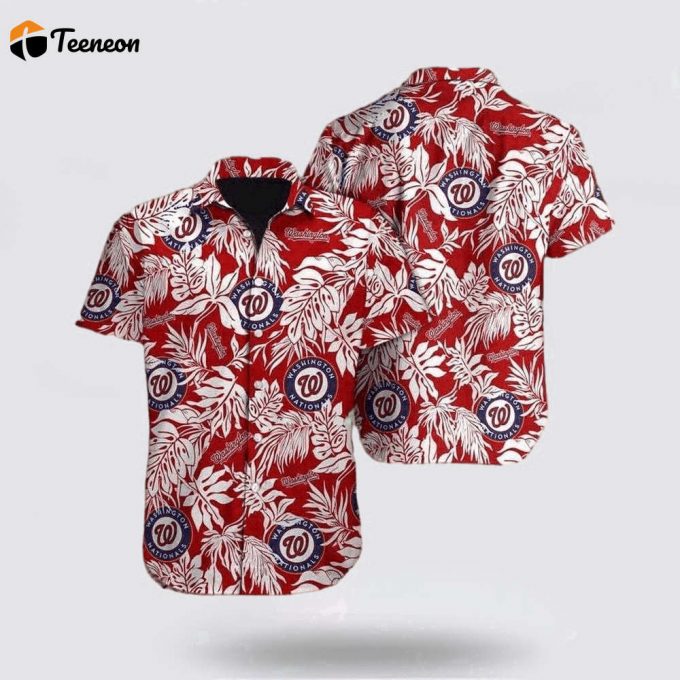 Mlb Washington Nationals Hawaiian Shirt Free Your Spirit With Cool Coastal Fashion For Fans 1