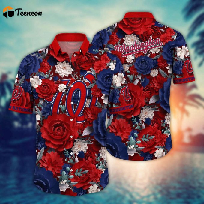 Mlb Washington Nationals Hawaiian Shirt Home Run Style For Sport Fan 1