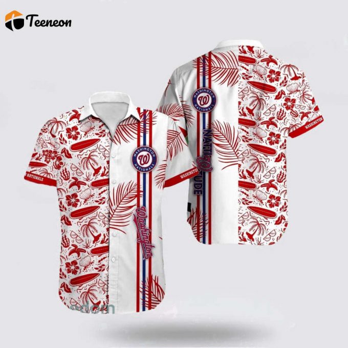 Mlb Washington Nationals Hawaiian Shirt Let Your Imagination Soar In Summer With Eye-Catching For Fans 1