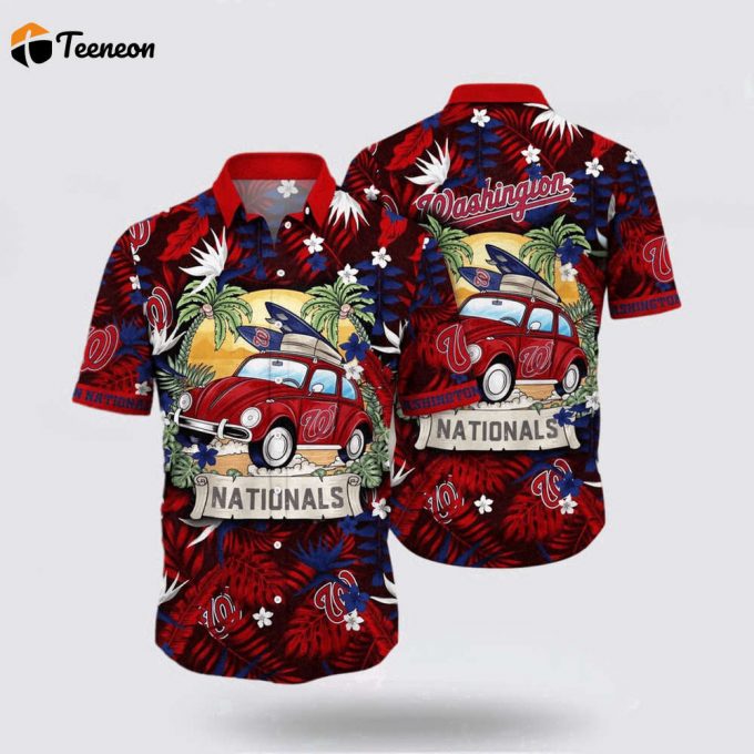 Mlb Washington Nationals Hawaiian Shirt Welcome Summer Full Of Energy With Tropical Fashion For Fans 1